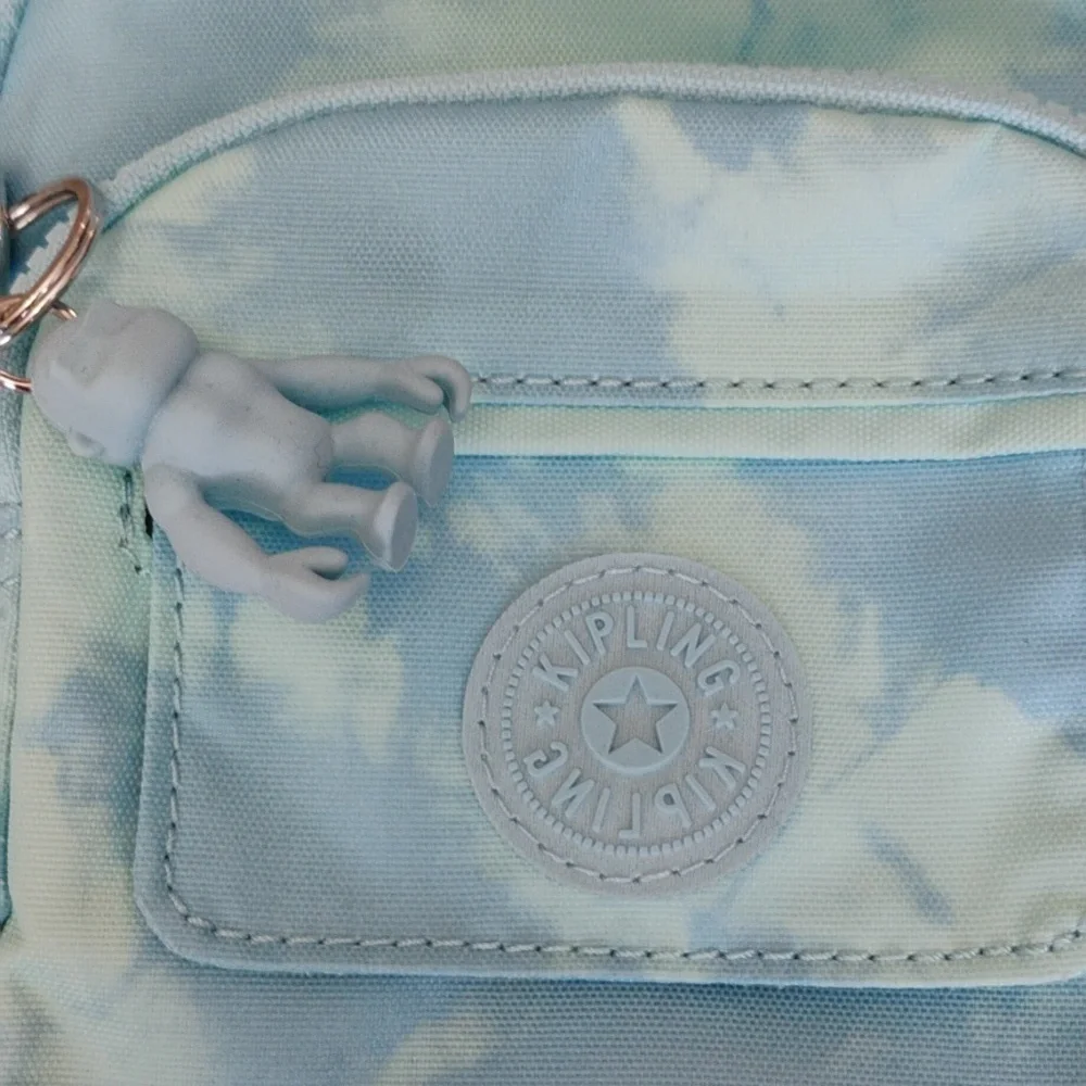 Kipling Mini Backpack Blue Sky Tie Dye - Picture 2 of 6